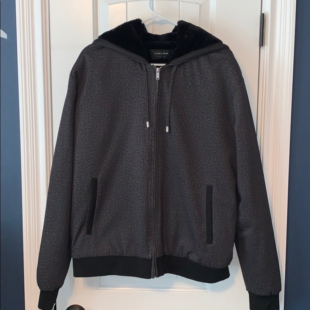 Zara Man hooded zip up